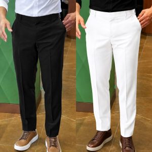 Formal Pant (2 pcs) - Black & White