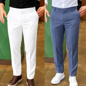 Formal Pant (2 pcs) - White & Sky
